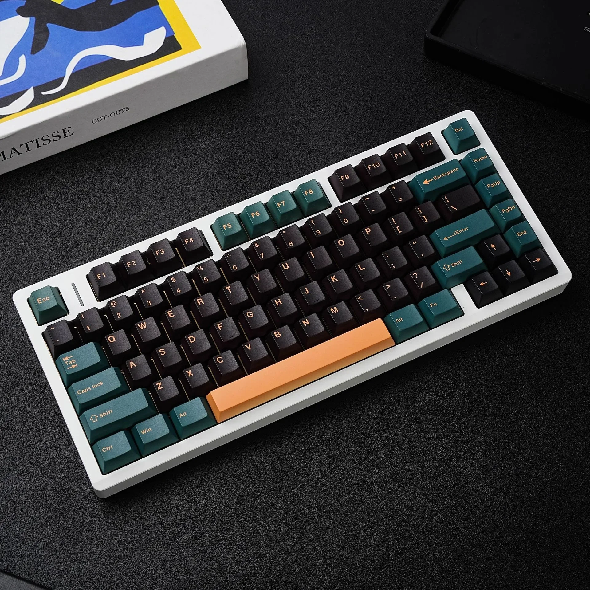 Marrs Green Mechanical Keyboard GMK keycaps Spanish French Korean Japanese German Russian Abnt2 Cherry Profile PBT Keycap ISO 7U