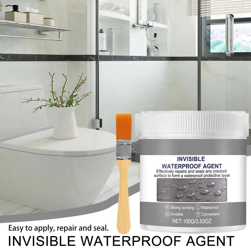 Insulating Sealant Agent Anti-Leakage Coating Invisible Repairing Leak Waterproof Adhesive For Outdoor Patio Pools