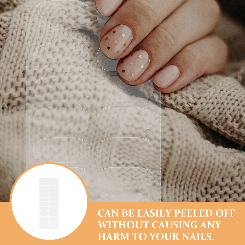 ملصقات مانيكير ذات شرائط تلميع للنساء، جل أشباه، لا حاجة إلى معطف علوي، سهل إزالة الأظافر #2