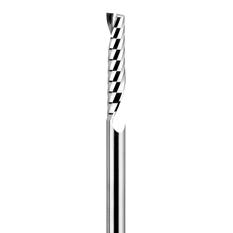 Brocas en espiral de carburo sólido, 5 uds., con vástago de 1/8 de pulgada, longitud de corte de 2/3 pulgadas