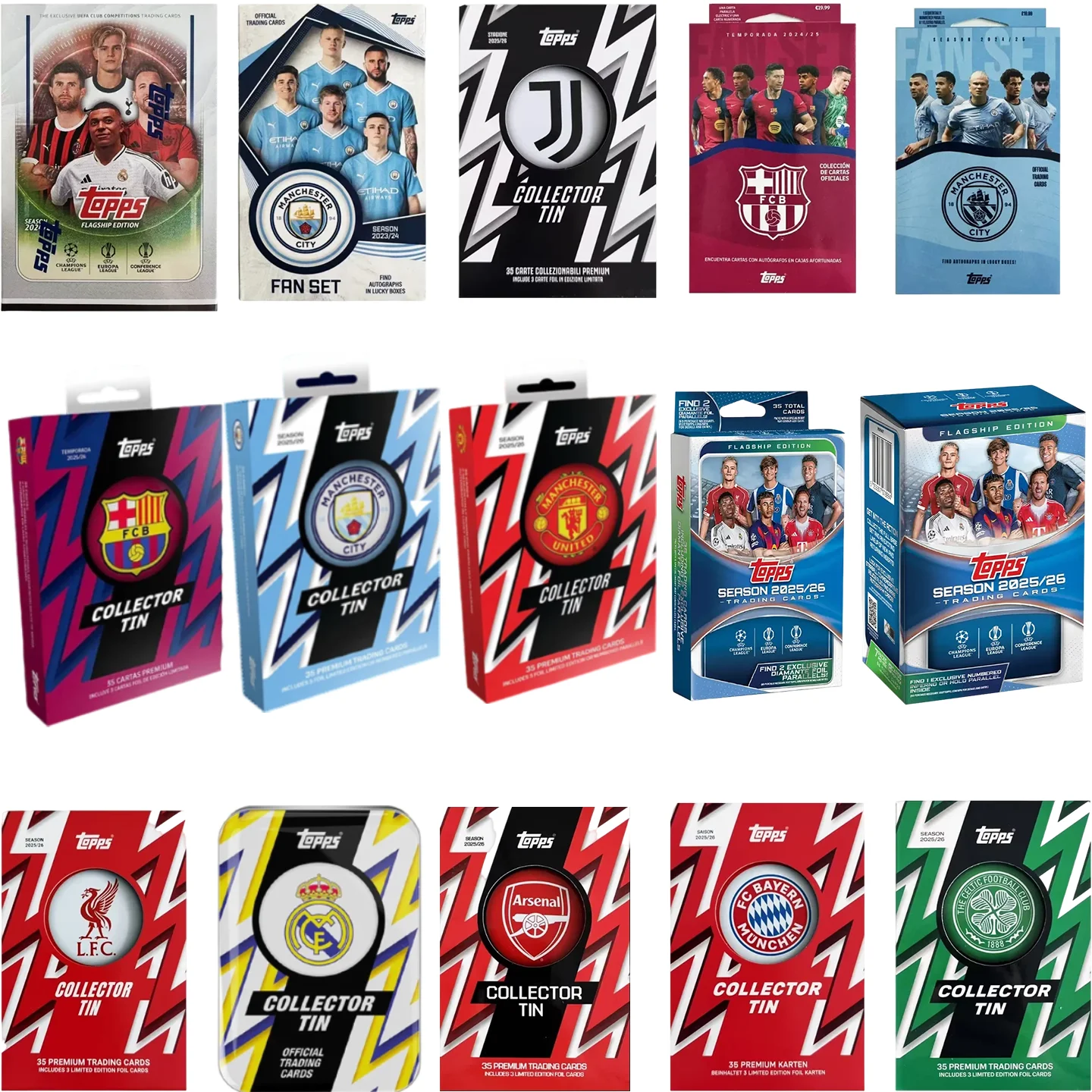 topps-official-genuine-soccer-trading-cards-man-city-utd-liverpool-arsenal-barca-real-madrid-bayern-juve-celtic-collectibles