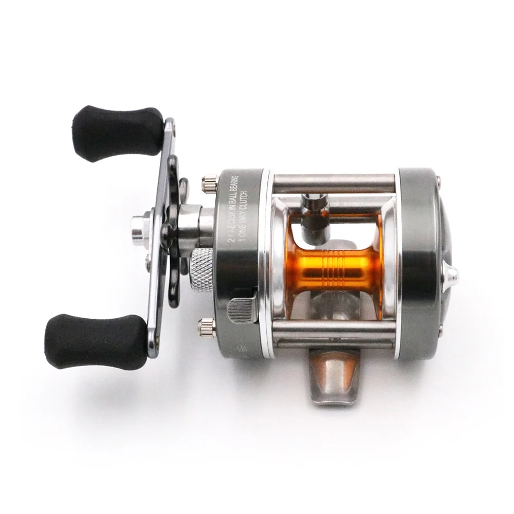 All Metal Cast Drum Wheel Fishing Reels Saltwater Right Hand 5.0:1
