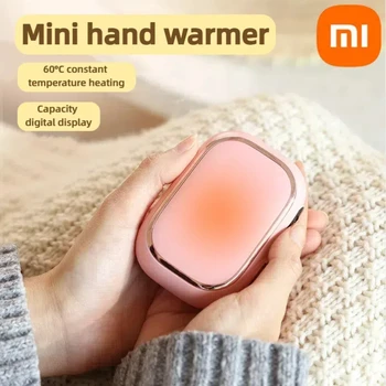 Xiaomi Portable Hand Warmer With Adjustable Temperature And Digital Display Double sided Long Lasting Warm Hand Warmer Gift