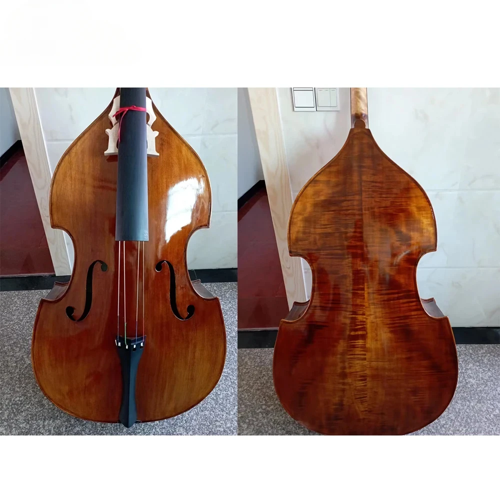 Professional High Grade Handmade Natural Flame Oil Varnish Double Bass 3/4