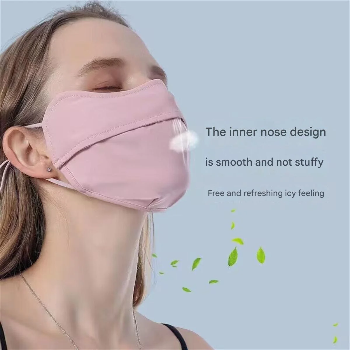 الرجال والنساء ظلة بارد الحرير الجليد الأزياء قناع الإناث المضادة للأشعة فوق البنفسجية تنفس حماية العين ركن قناع واقي من الشمس fo #1