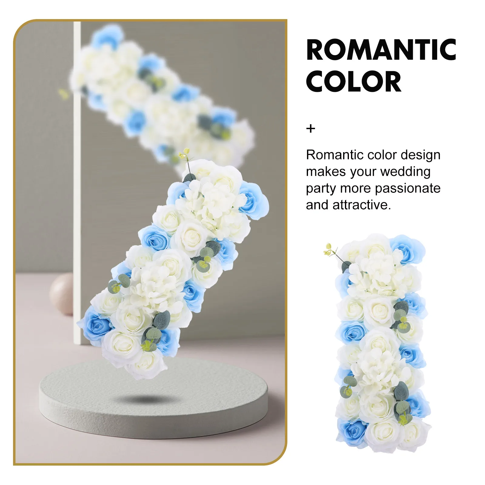 

Artificial Silk Flower Faux Green Plastic Wedding Backdrop Romantic Color Design Easy to Use Wedding Ornament Valentine's Day