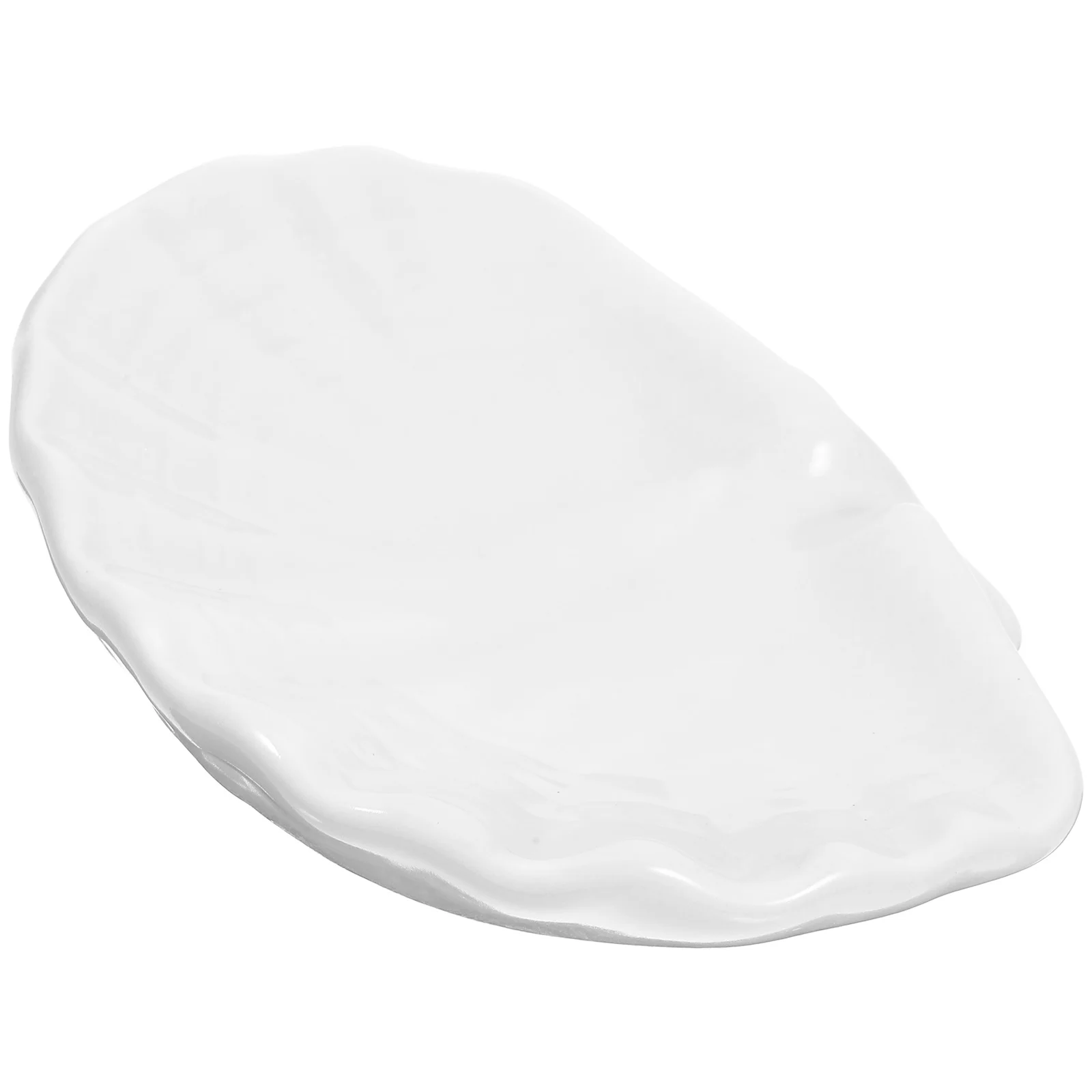 

Ceramic Bathroom Soap Dish Shell Molding Decorative Holder for Soaps Sponges Multi-Function Use Ceramic Soap Dish