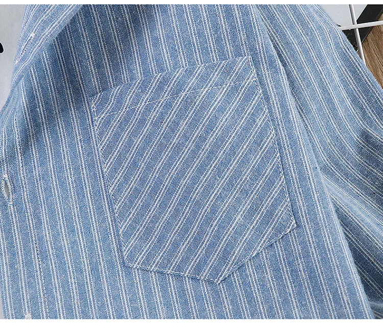 Neues Frühlings-Baumwoll-Langarmhemd für Jungen, Modische High-Street-Oberbekleidung, Oberteile für Teenager, Kariertes Streifenhemd, Alter 5-14 Jahre – Detail 17