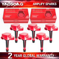 6x Ignition Coil 30520-R70-A01 30520-R70-S01 UF603 for Honda Odyssey Accord Crosstour Acura RL TL TSX 3.5L 3.7L V6