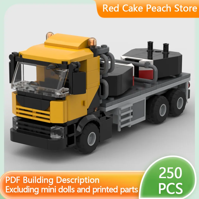 

Модель городской автомобиль MOC, строительные кирпичи, мобильный кран, поддержка грузовика, модульная технология, детские праздничные подарки, сборка игрушек, костюм