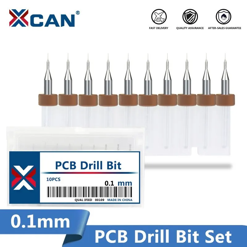 XCAN PCB Drill Bit s 0.1mm Mini Print Circuit Board Drill Bit Import carburo CNC Drilling Tool