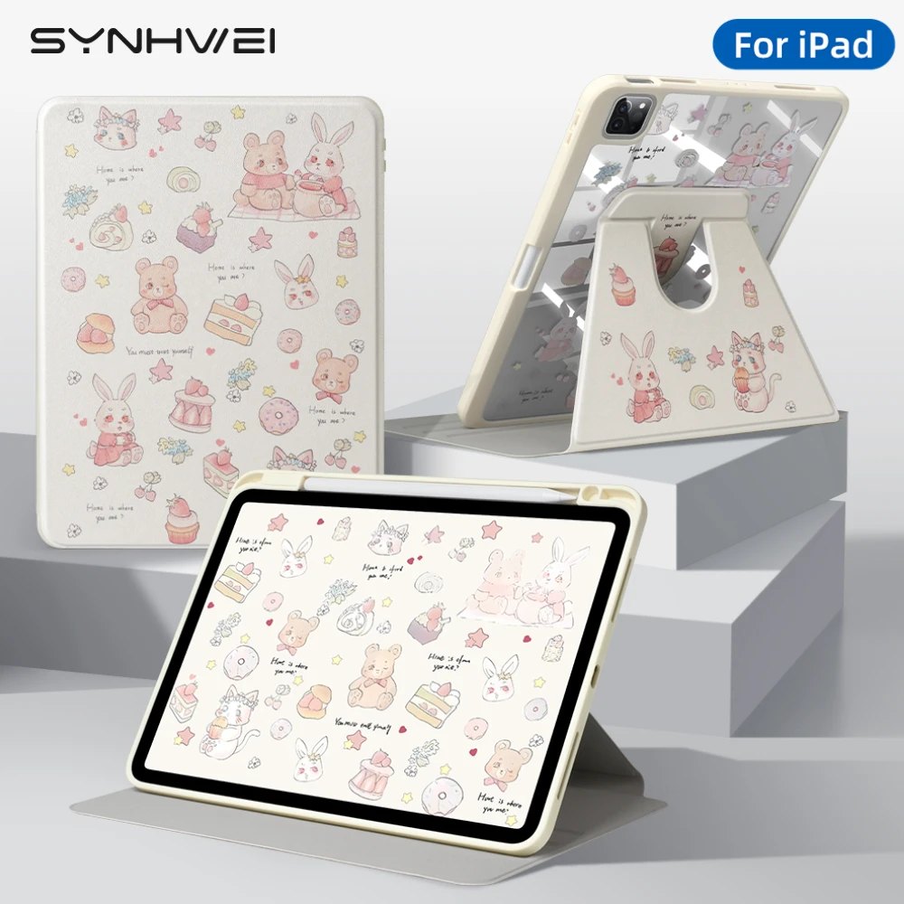 

2025 New Tablet Case For iPad Pro 11 12.9 13 M4 M3 M5 M2 Case 10.2 10.5 5th 6th 7/8/9 10th 11th mini 6 7 case Air 3 4 5 6 Cover