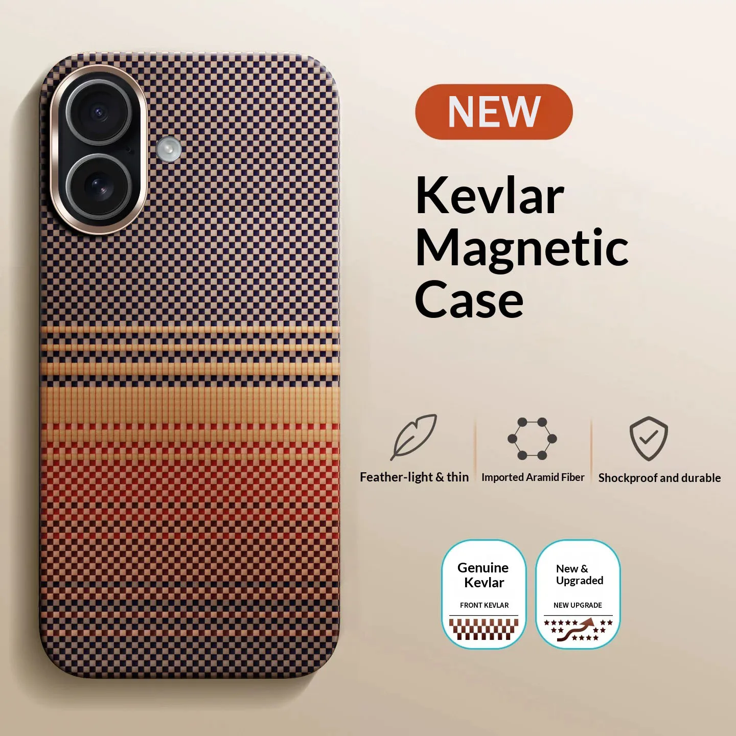 100% Luxury Kevlar Aramid Carbon Fiber Case For iPhone 16 17 18 Pro Max 18 Pro Magsafe Cover Magnetic Ultra-Thin Phone Back Case