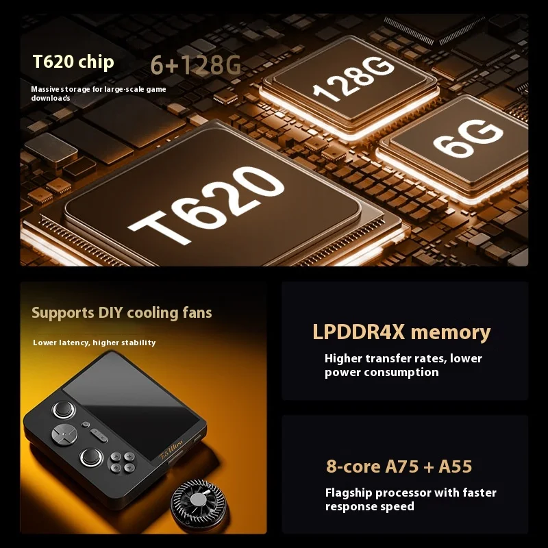 GAMEMT E5 Ultra Game Console 5000mAh Hall-Effect Joystick 5 "1280*720 Touchscreen 60Hz IPS Draagbare Android Handheld Consoles