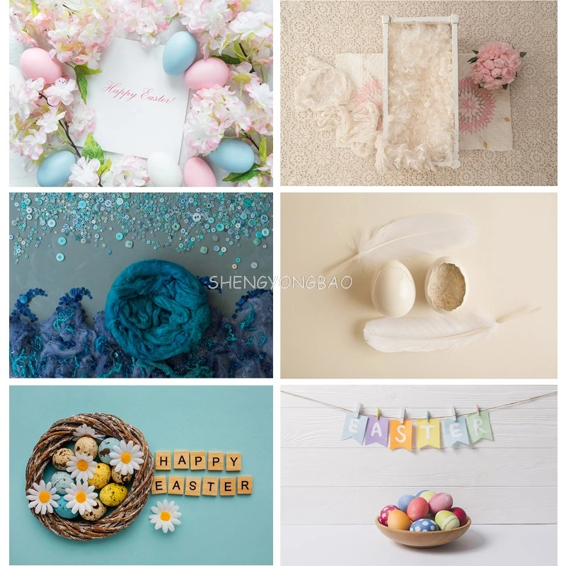 Easter Eggs Photography Backdrops Children Baby Birthday Portrait Photo Backdrops 22214 FF-02