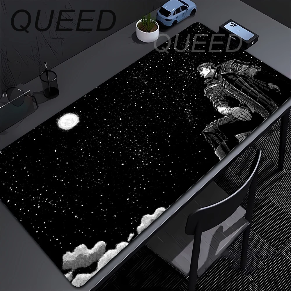 

HD Customized Anime Berserk Mousepad Computer Gamers Locking Edge Rubber Non-slip Mouse Pad XXL 50x100cm Pc Keyboard PC Deskmat