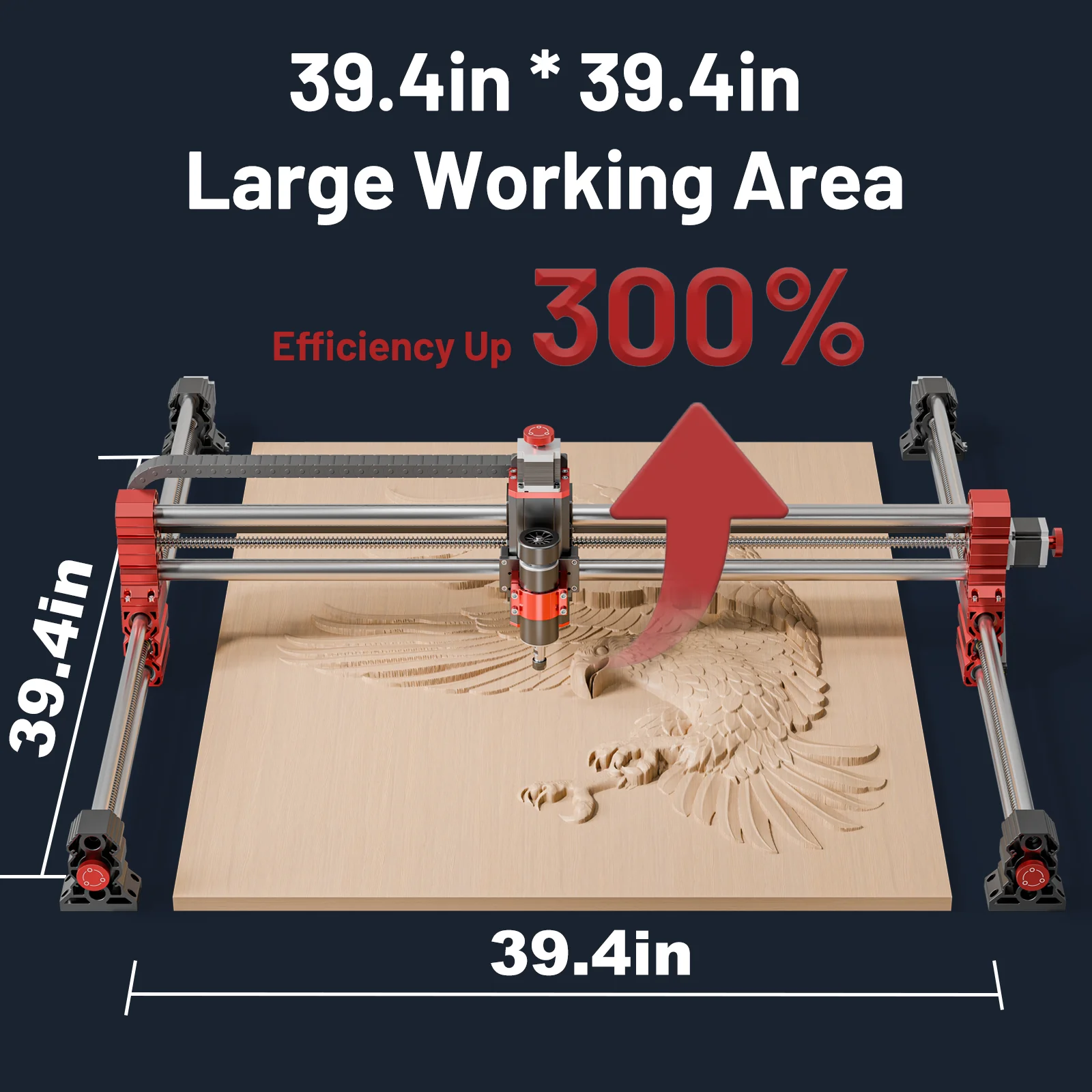 2025 جديد وصول TTC-H40 4 محور الخطي 500 واط المغزل آلة التوجيه باستخدام الحاسب الآلي للخشب 500 مللي متر/الثانية 2 مع 1 متر * 1 متر حجم العمل