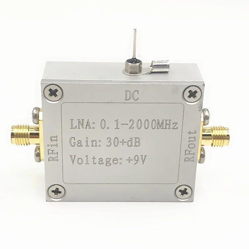 

RF Broadband Low Noise Amplifier 0.1-2000MHz Gain 32dB High-frequency Amplifier in Stock