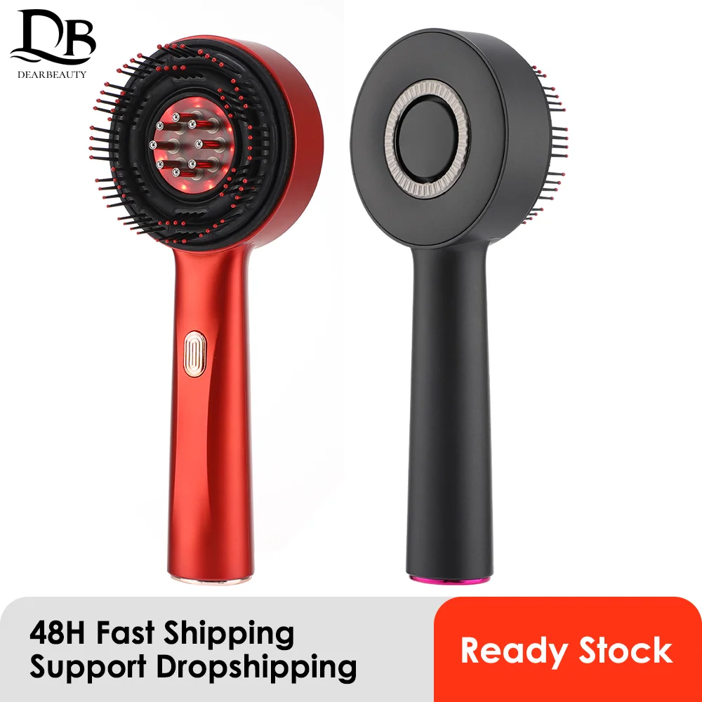Electric Scalp Massage Comb for Growth Scalp Oil Applicator Hair Care 660nm Red Light Head Massager Improve Hair Loss Brush
