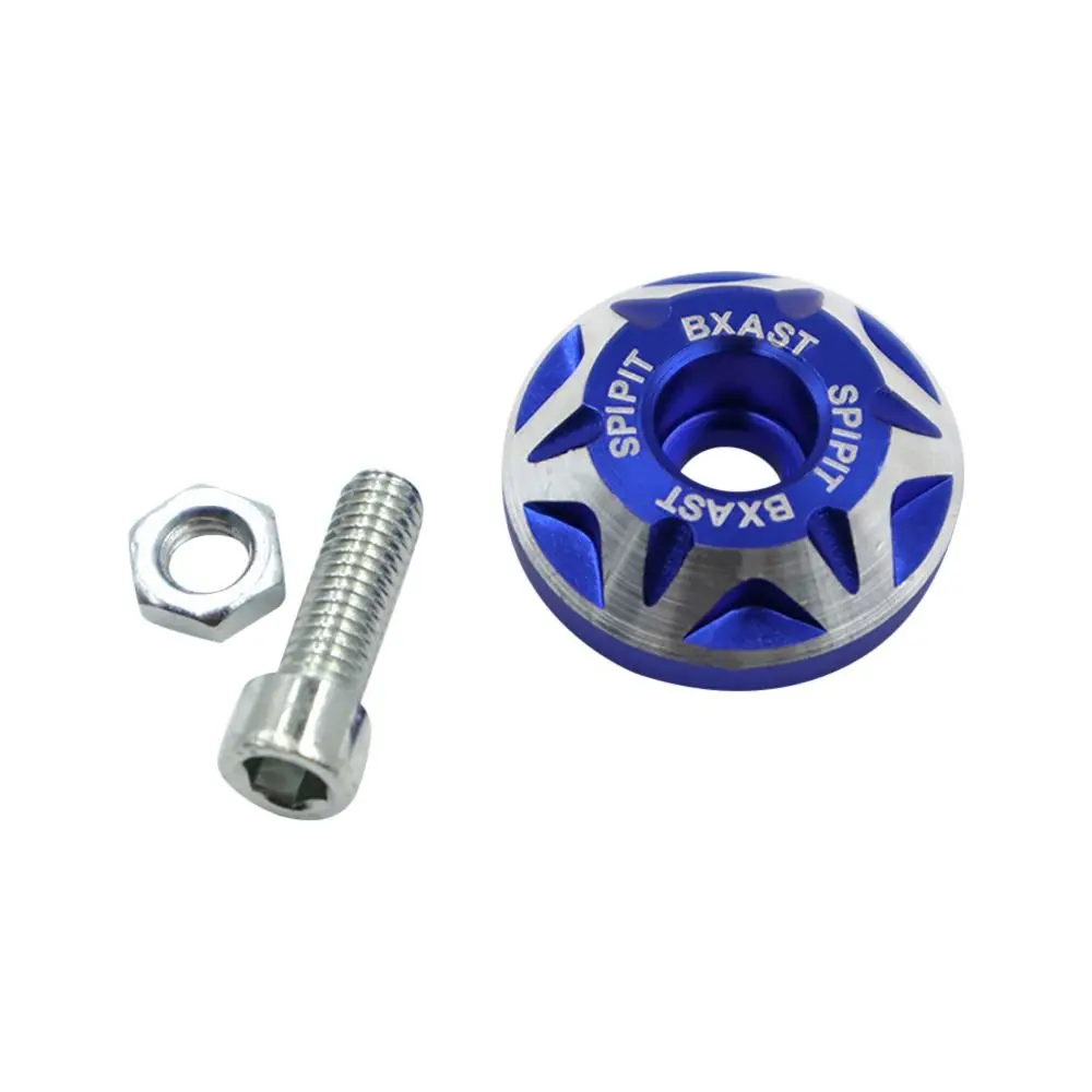1Pcs 6mm Holes License Plate Screws Cover Shell Aluminum Alloy Electric Motorcycle Part CNC Motorcycle Screw Scooter Accessories