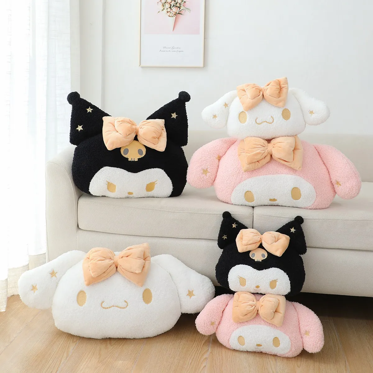 

Sanrio New Cartoon Cute Home Pillow ins Sofa Seat Cushion Office Nap Pillow Bed Sleeping Pillow Backrest