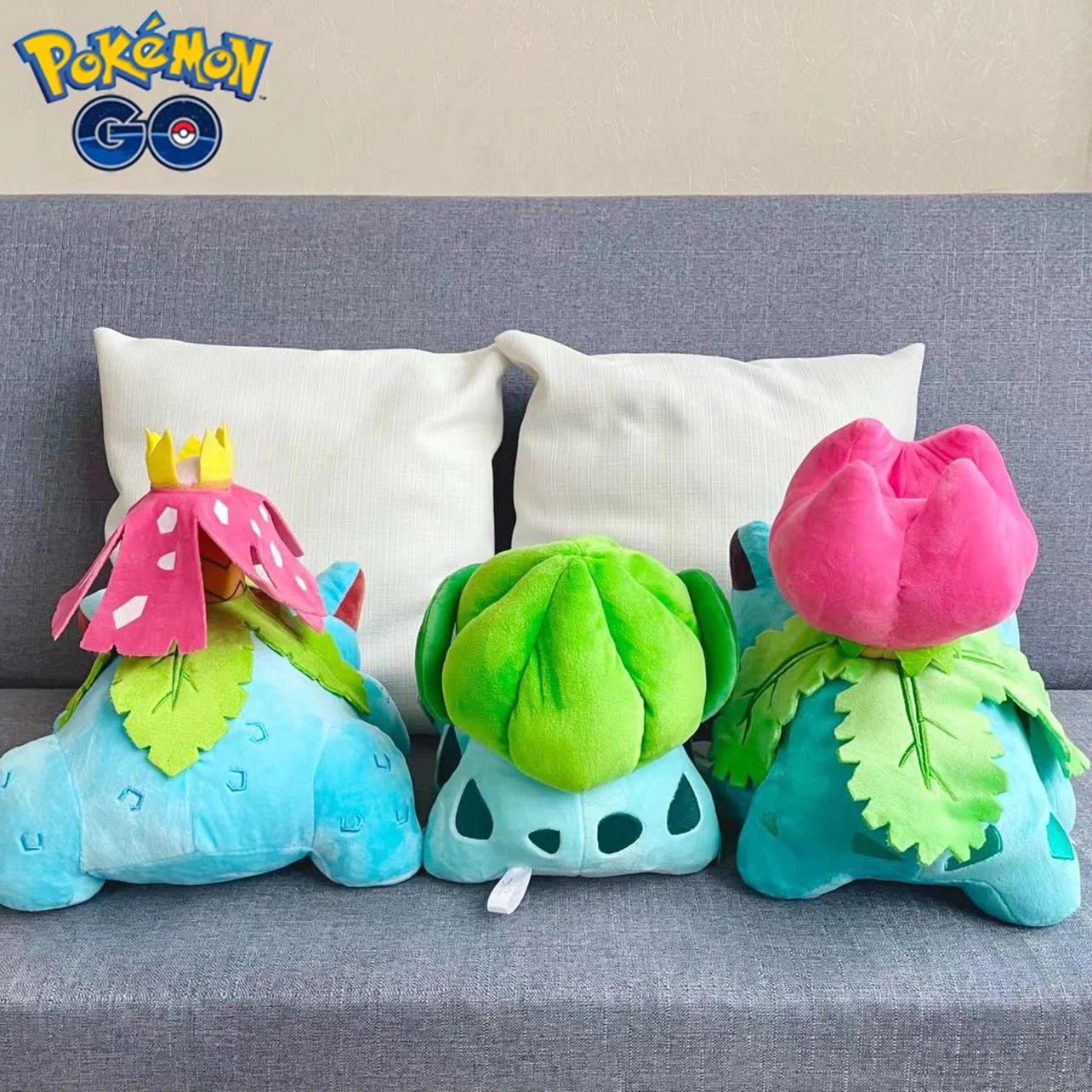 Pokemon Bulbasaur Venusaur Ivysaur Plush Toys 30cm Anime Cartoon Stuffed Cotton Pillow Doll Party Gift for Boys Girls Room Decor