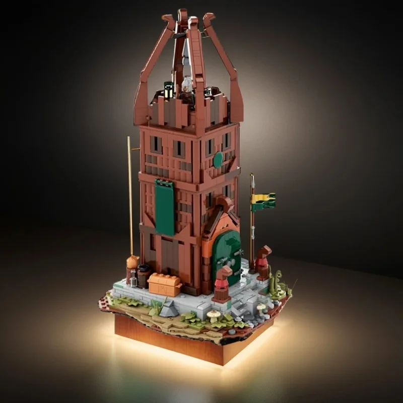 987pcs MOC Rohan Watchtower Middle Earth Fantasy Medieval Adventure Model Building Blocks Castle Technical Street Scene Toy Gift