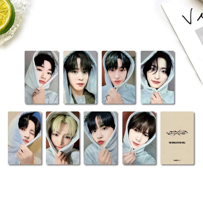 KPOP ATEEZ 8 pièces/ensemble carte photo spéciale de haute qualité INS Style Double face impression carte LOMO SAN MINGI YUNHO YEOSANG Fans cadeaux
