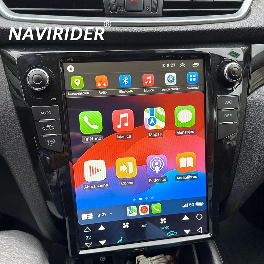 DSP Carplay Vertical Screen For Nissan X-Trail Xtrail X Trail T32 Qashqai J11 2012 - 2025 Navi 12.1