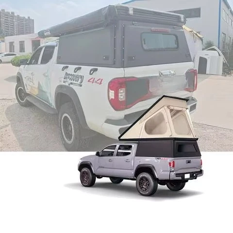 YOLO OEM Carbon Fiber Solar Panel Roof Top Tent Hard Shell Car Rooftop Tents for Pickup Trucks One Bedroom Four-Season
