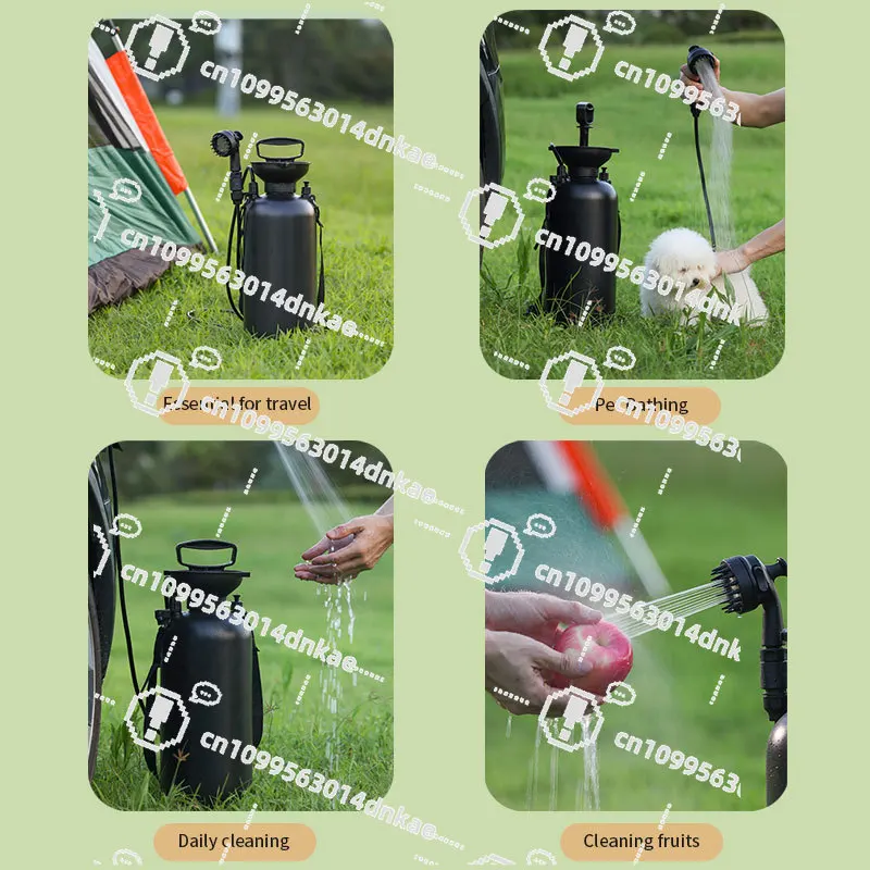 Pressurized Shower Pet Travel Hiking Surfing Camping and Garden RV Portable Beach Shower Head