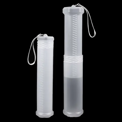 1pc a forma di cilindro forniture per studenti portapenne portapenne portapenne regolabile portatile in PP trasparente