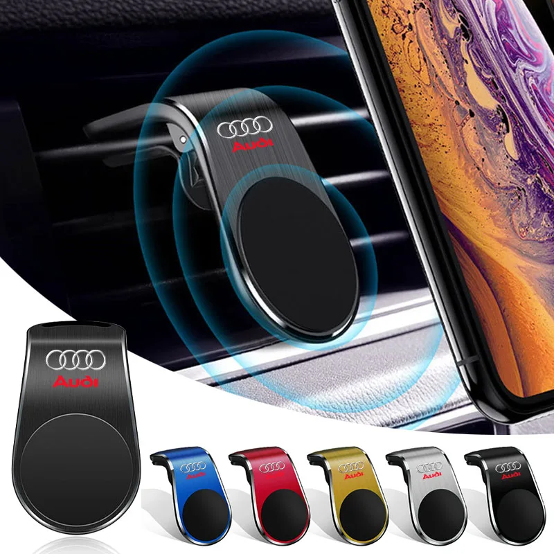 Magnetische Auto-Handyhalterung Lüftungsschlitz-Halterung Mobiltelefon-Ständer GPS-Halterung für Audi A7 A8 A3 A4 A5 A6 TT Q3 Q5 Q7 A1 B5 B6 B7 B8 B9