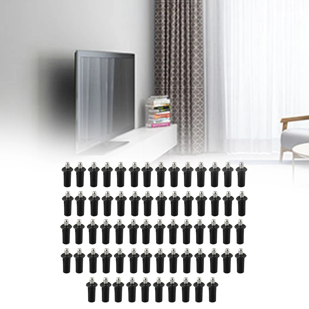 80pcs spring partition pins for furniture including cabinet doors and blinds made of long lasting PP and iron core materials