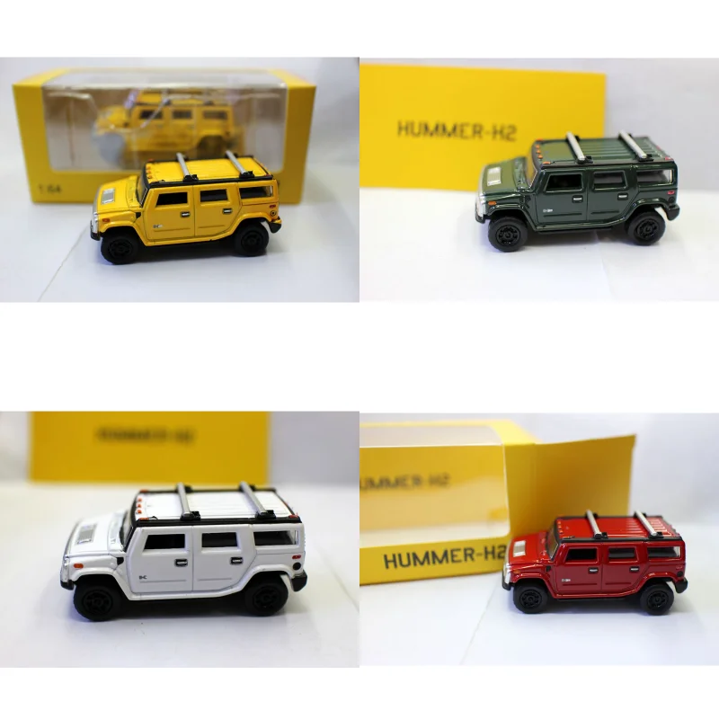 Diecast 1:64 Scale Hummer H2 SUVรถสะสมของเล่นของขวัญของที่ระลึกจอแสดงผลเครื่องประดับ