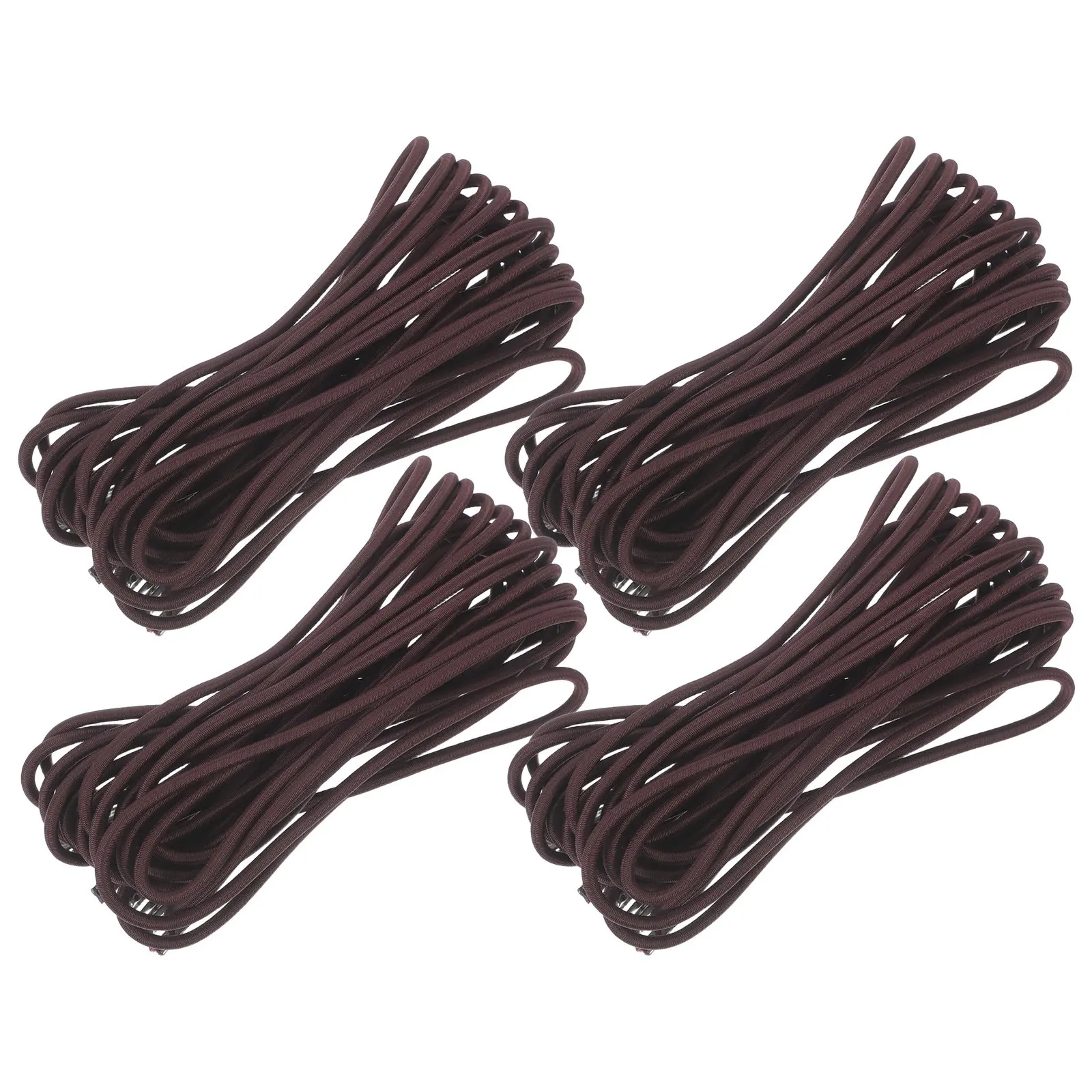 8Pcs Elastic Chair Repair Cord Replacement Straps Brown 225Cm 150Cm Outdoor Recliner Rope Patio Beach Folding Lounge Gravity