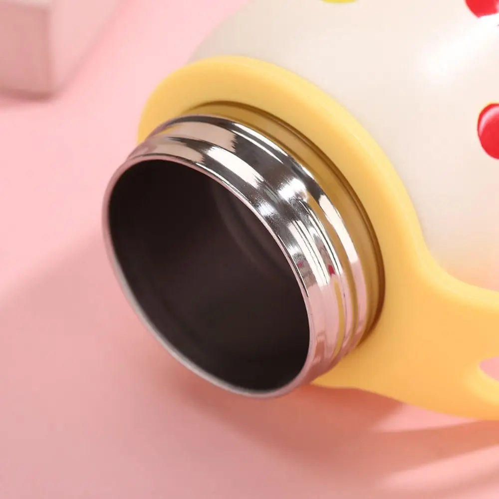 

Портативная изолированная чашка из нержавеющей стали 316, герметичная мини-бутылка для воды с ручкой, 350 мл, кофейная кружка, креативный подарок