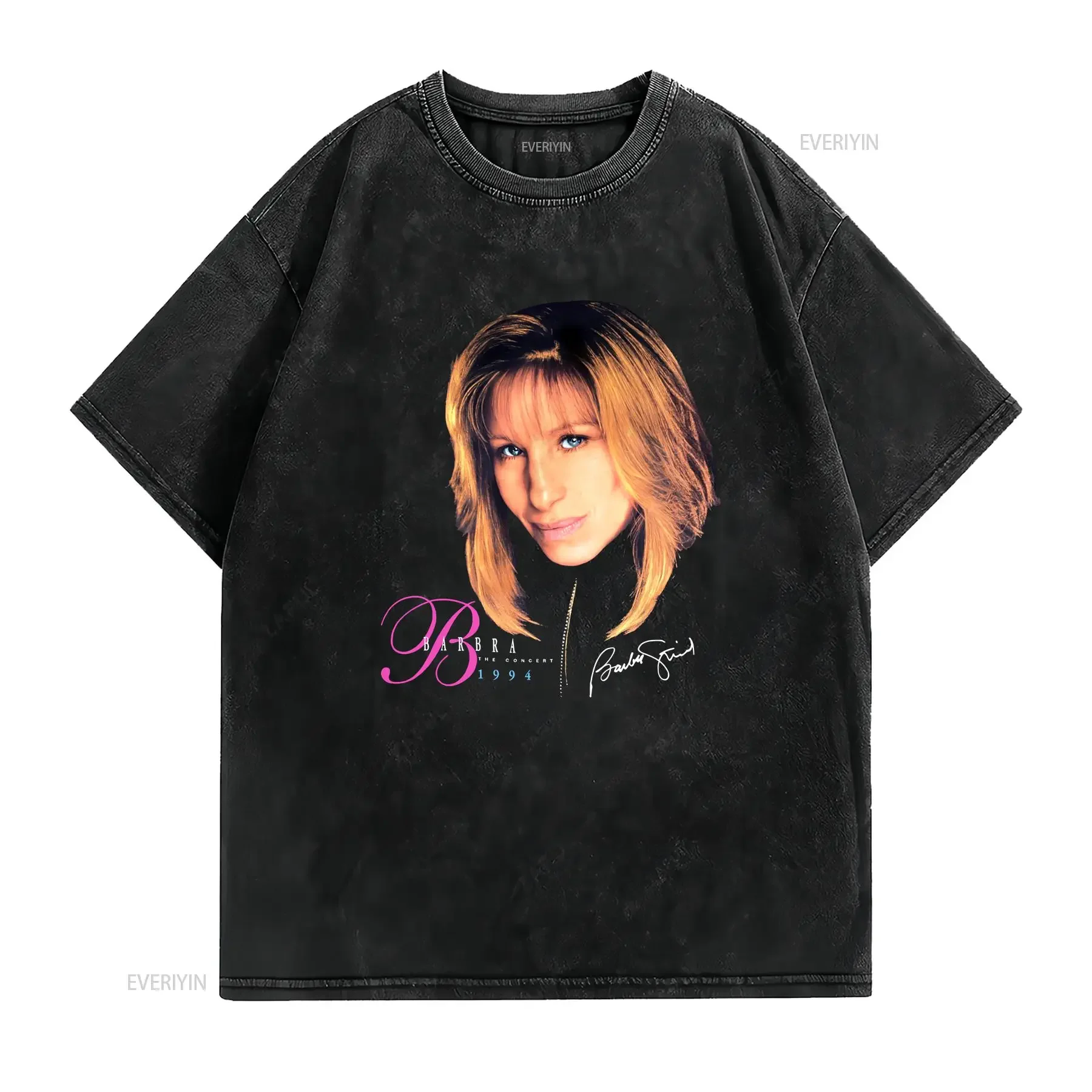 Barbra Streisand 1994 ConcerT T Shirt  Black S 234XL vintage Washed Soft Stylish Breathable Slightly Casual Comfortable homme
