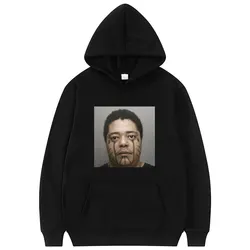 Hoodie de rapper extragrande para homens e mulheres, Playboi Carti, Narcisista, Mugshot Hoodies, Meme engraçado, olhar inteiro, Red Die Lit, WLR