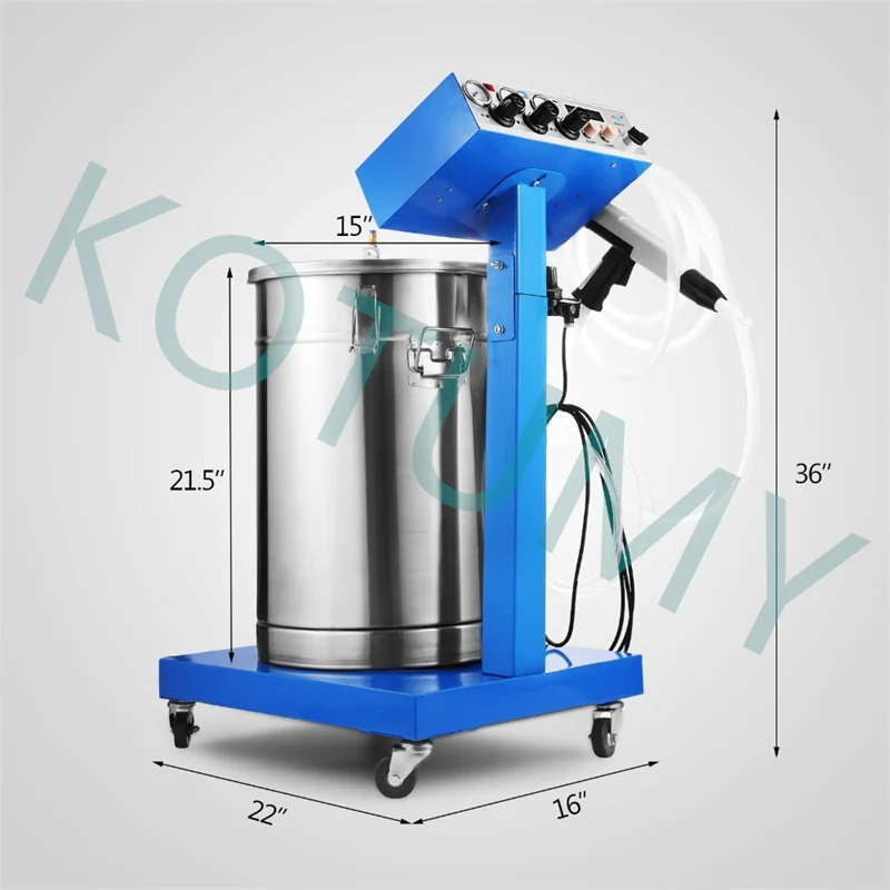 Electrostatic Powder Coating System Machine with Control Panel Pump and Spray Gun Paint Equipment Automatic Spraying Machine