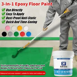 bright colors coatings Waterbased epoxy floor paint prone to peeling no maintenance Waterborne Epoxy Floor Paint by Jinshijia