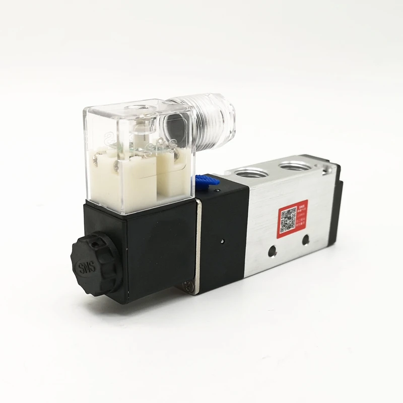 SNS Solenoid Valve 4V210-08 5/2 Port Internal Pilot Type Single Coil Valve
