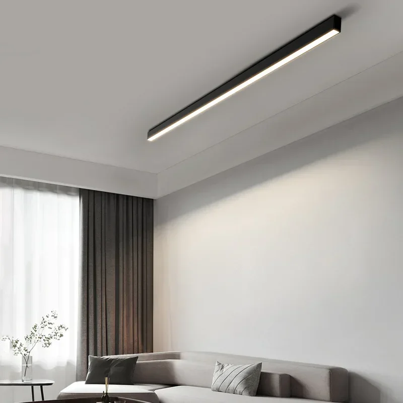 Imagem -02 - Alumínio Led Linear Light Superfície Montada Iluminação de Teto High Cri Spotlight Indoor Retangle Line Lights 53cm