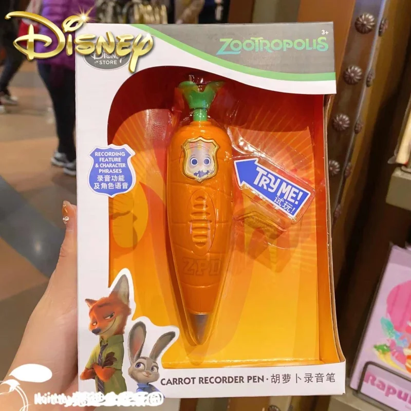 

Genuine Disney Zootopia Judy Carrot Pen Kawaii Animal City Judy Rabbit Sound Carrot Pen Toy Christmas Gift For Kid Birthday Gift