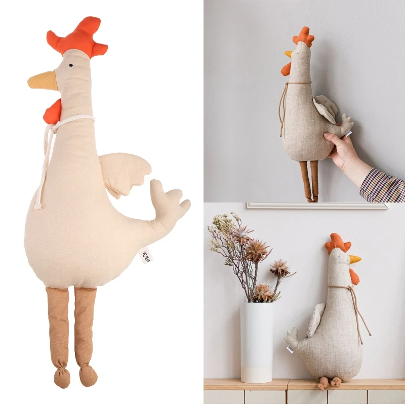 Chicken Deer Toy for Doll with Soft Material Cartoon Shaped Relieve Pressu