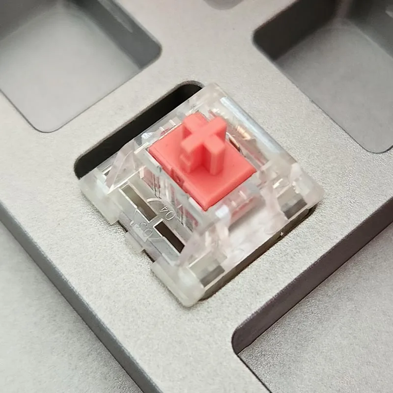 KTT Silent Red Switch 5 Pins Linear 43g Keyboard Switch PC POM Lubricated Mechanical keyboard Switch AULA F75 F87 AJAZZ AK820