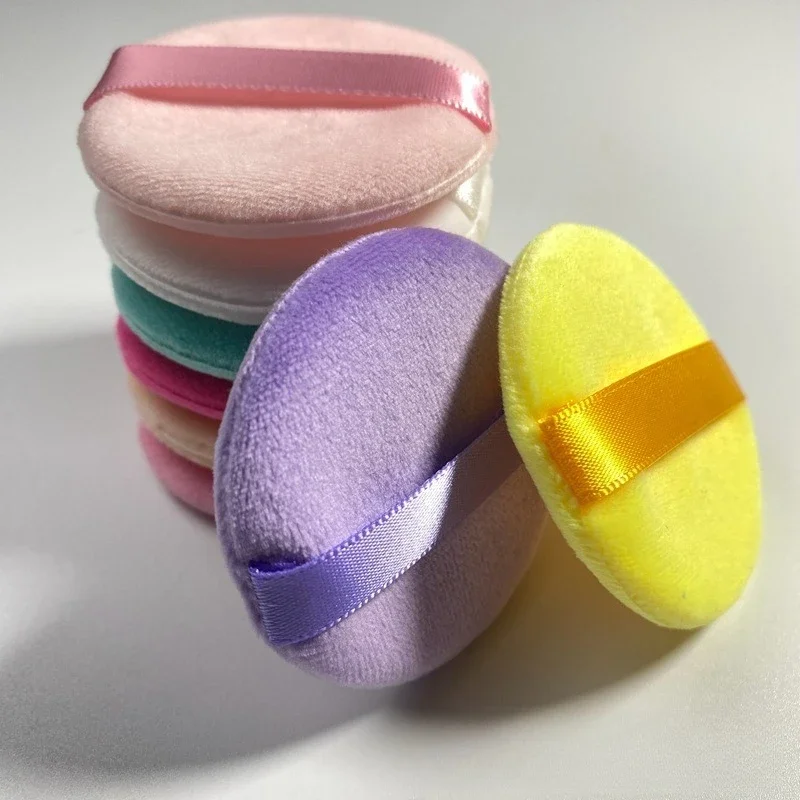 20 szt. Profesjonalne okrągłe gąbeczki do pudru i podkładu, przenośne, miękkie gąbki do makijażu, narzędzie kosmetyczne do podkładu.