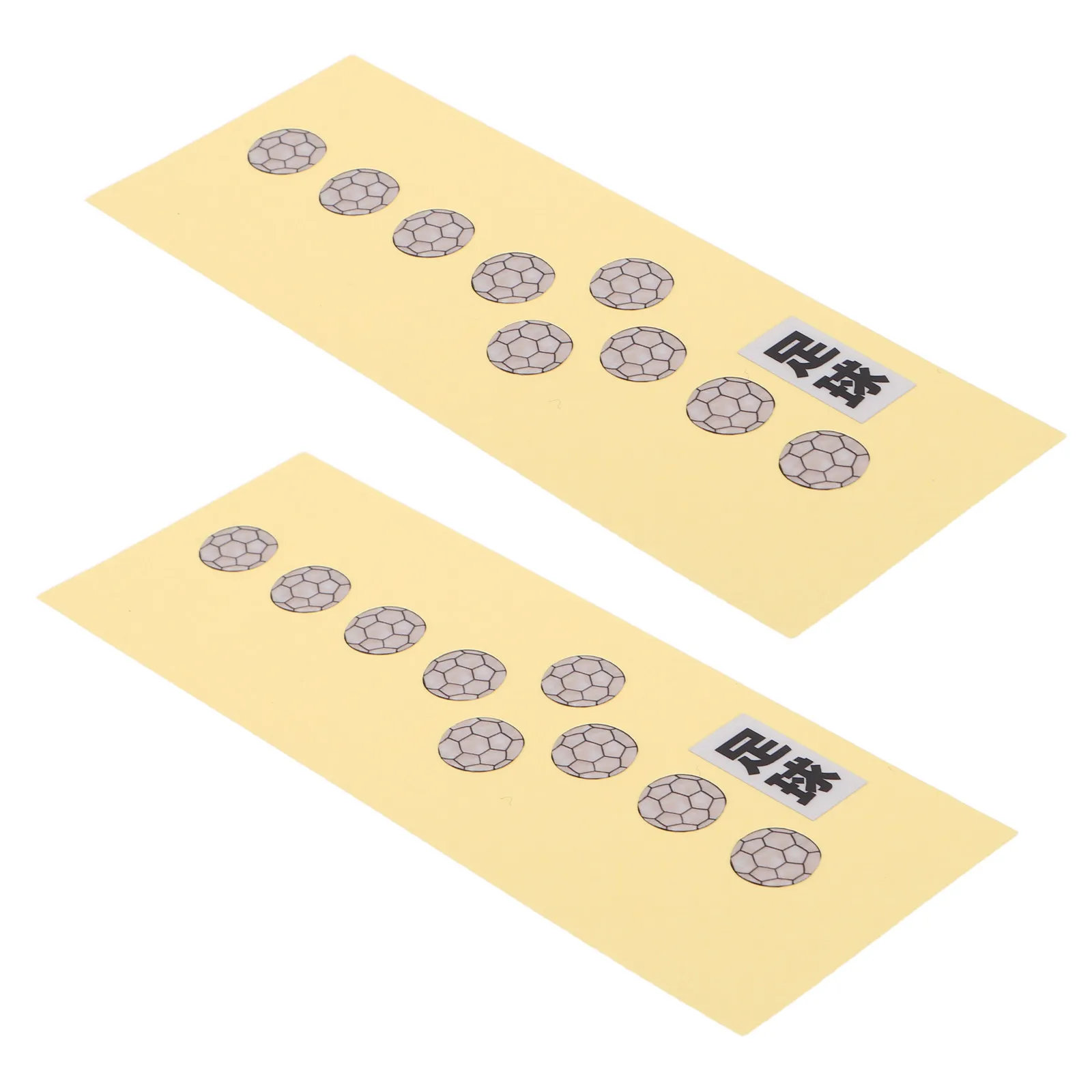 2Pcs Fretboard Decals for Guitar Beginners Soccer Graphics Stickers Easy Apply Remove PVC Acoustic Electric Bass Fretboard