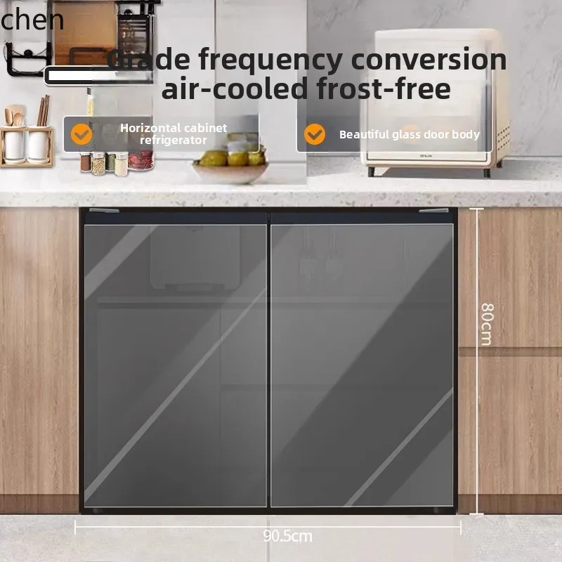 ZML ตู้เย็นระบายความร้อนด้วยอากาศและปราศจากน้ําค้างแข็งประหยัดพลังงานชั้นหนึ่งการแปลงความถี่คู่ขนาดเล็กฝังประตูคู่