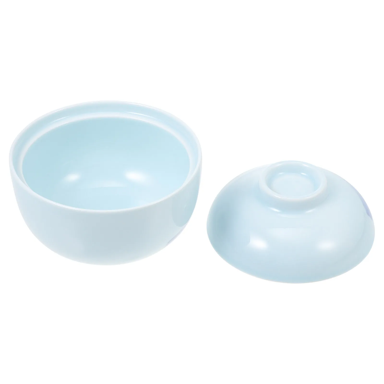 1Pcs Egg-Shaped Ceramic Stew Pot with Lid Japanese Soup Bowl Thickened Non-Slip Bottom Heat-Resistant Drop-Proof Kitchen